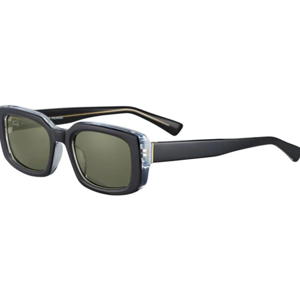 Occhiali da sole Serengeti Nicholson Shiny Black Transparent Layer Mineral Polarized 555nm