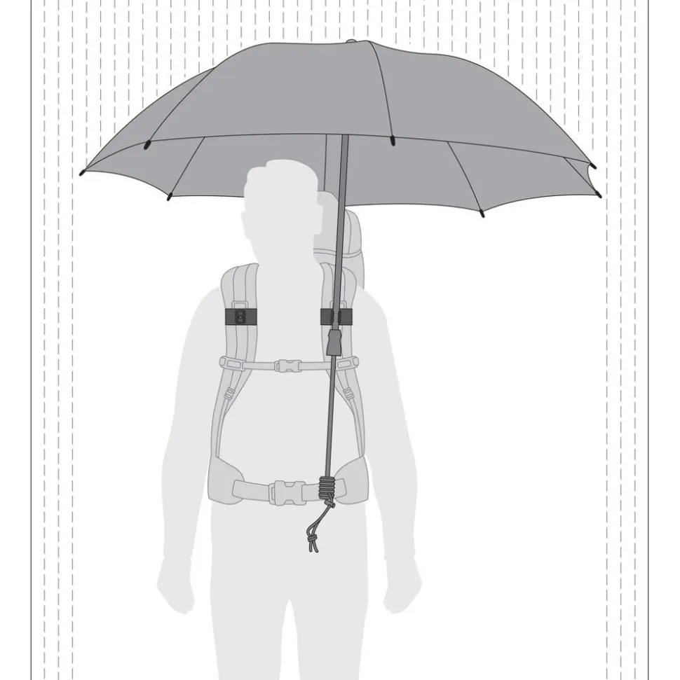 Ombrello Euroschirm Swing Handsfree Uv 50+ Silver Uv