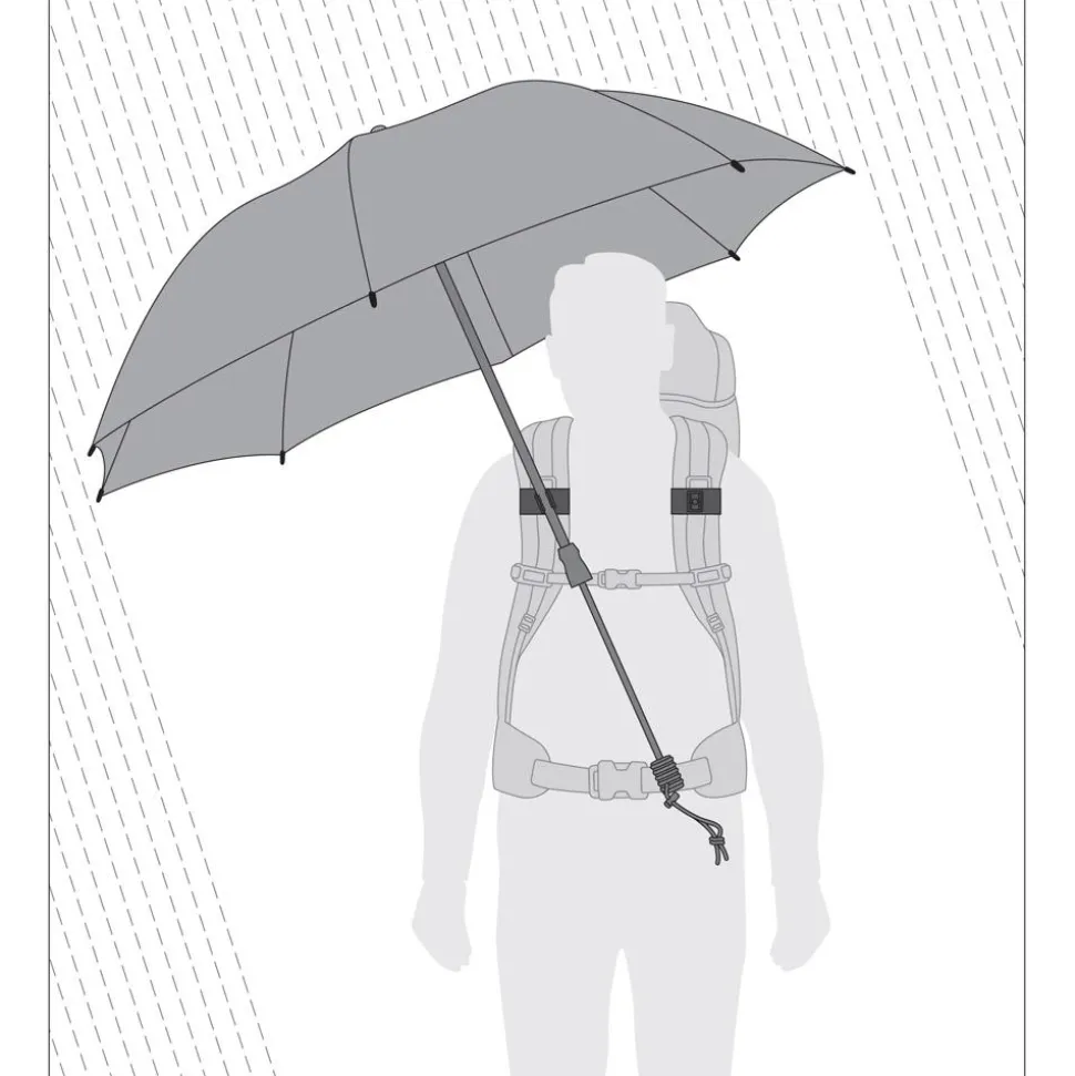 Ombrello Euroschirm Swing Handsfree Uv 50+ Silver Uv