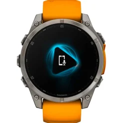 Orologi GPS Garmin Fenix 8 Amoled Sapphire Titanium Orange Graphite