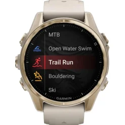 Orologi GPS Garmin Fenix 8 Amoled Sapphire Soft Gold Gris Cendré Grès Foncé