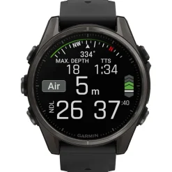 Orologi GPS Garmin Fenix 8 Amoled Sapphire Titane Carbon Gray DLC Noir Gris Galet