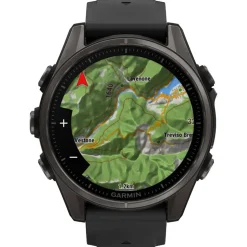 Orologi GPS Garmin Fenix 8 Amoled Sapphire Titane Carbon Gray DLC Noir Gris Galet