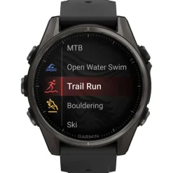 Orologi GPS Garmin Fenix 8 Amoled Sapphire Titane Carbon Gray DLC Noir Gris Galet
