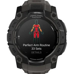 Orologi GPS Garmin Instinct 3 Amoled Noir Avec Bracelet Gris Charbon