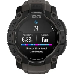 Orologi GPS Garmin Instinct 3 Amoled Noir Avec Bracelet Gris Charbon