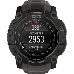 Orologi GPS Garmin Instinct 3 Amoled Noir Avec Bracelet Gris Charbon