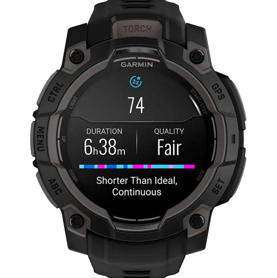 Orologi GPS Garmin Instinct 3 Amoled Noir Avec Bracelet Noir