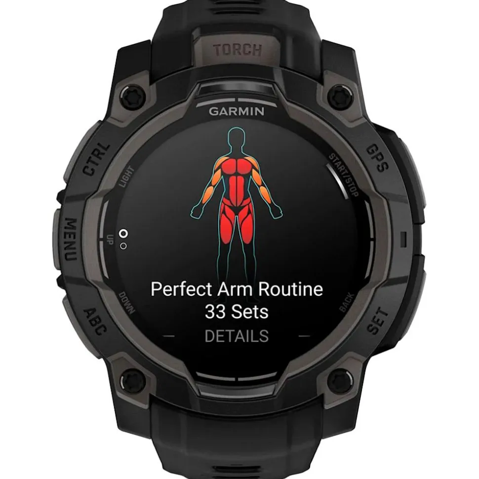 Orologi GPS Garmin Instinct 3 Amoled Noir Avec Bracelet Noir