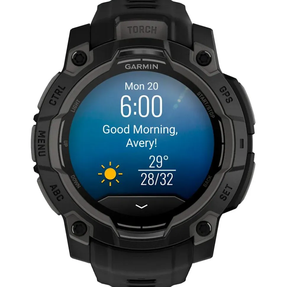 Orologi GPS Garmin Instinct 3 Amoled Noir Avec Bracelet Noir