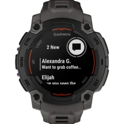 Orologi GPS Garmin Instinct E Noire Avec Bracelet Gris Charbon