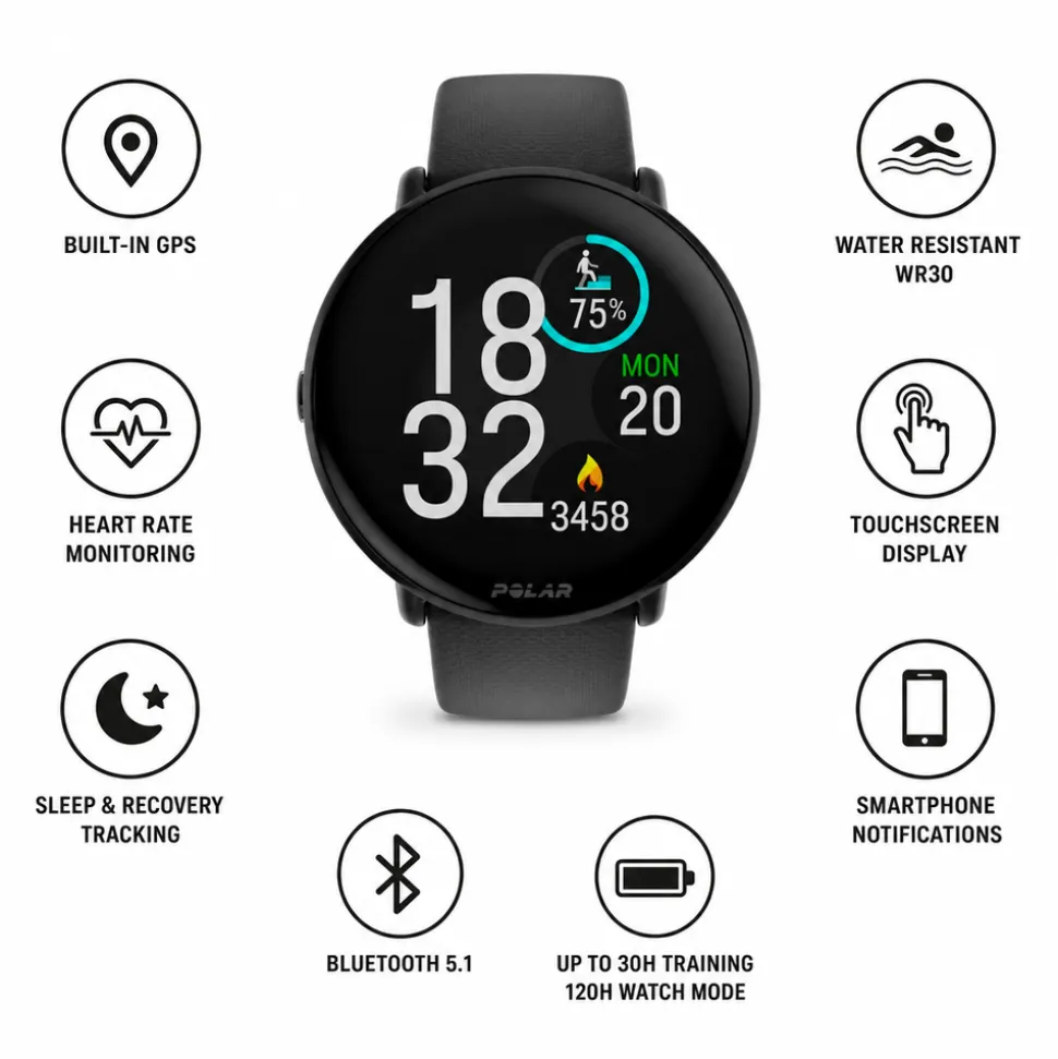 Orologi GPS Polar Ignite 3 Night Black