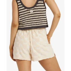 Pantaloncini Billabong Laura Waves Knit Antique White