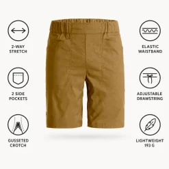 Pantaloncini da arrampicata Ortovox Affinity Shorts Wild Cumin
