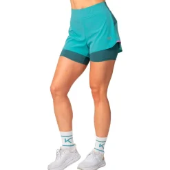 Pantaloncini da trail Kari Traa Mija Training Shorts Blue Lagoon