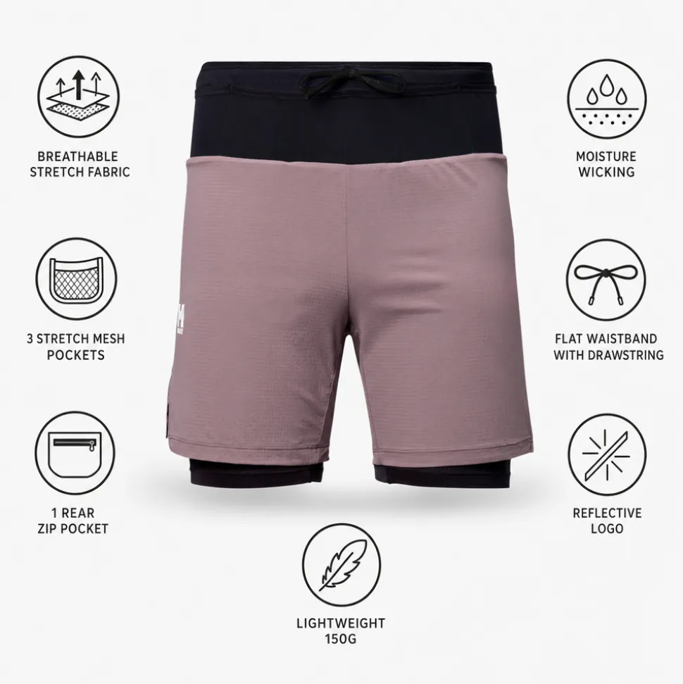 Pantaloncini da trail Millet Intense 2In1 Short M Pepper