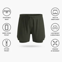Pantaloncini da trail Odlo Zeroweight 5 Inch Deep Depths