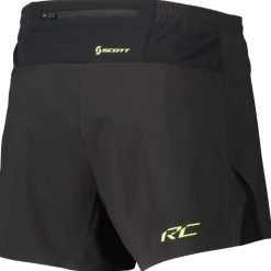 Pantaloncini da trail Scott Rc Run Split Short Black Yellow