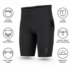 Pantaloncini da trail Scott Tight Endurance Tech Black