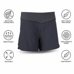 Pantaloncini da trail Ternua Outrun Short W Whales Grey