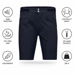 Pantaloncini da trekking Norrona Femund Flex1 Lightweight Short Cavier Black