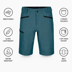 Pantaloncini da trekking Ortovox Pelmo Short M Dark Artic Grey