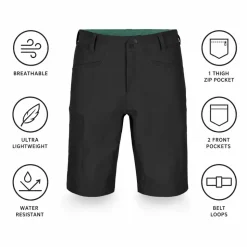 Pantaloncini da trekking Ortovox Pelmo Short M Black Raven