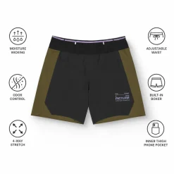 Pantaloncini da trekking Picture Woodah Stretch Shorts Tobacco