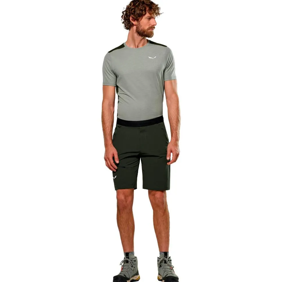 Pantaloncini da trekking Salewa Puez 4 Short Dark Olive