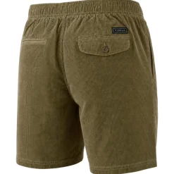Pantaloncini Vissla No See Ums Cord Eco 17" Elastic Light Khaki