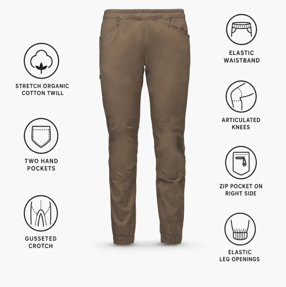 Pantaloni da arrampicata Black Diamond M Notion Pant Walnut