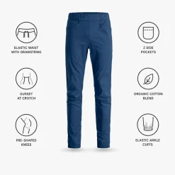 Pantaloni da arrampicata Ortovox Affinity Pants Blue Nunatak