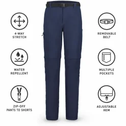 Pantaloni da trekking Icepeak Blocton Bleu Fonce