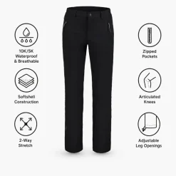 Pantaloni da trekking Icepeak Ep Argo Noir