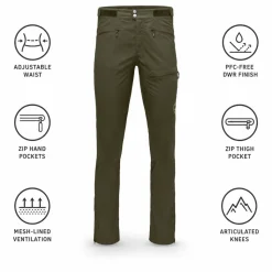 Pantaloni da trekking Norrona Femund Flex1 Lightweight Pant Olive Night