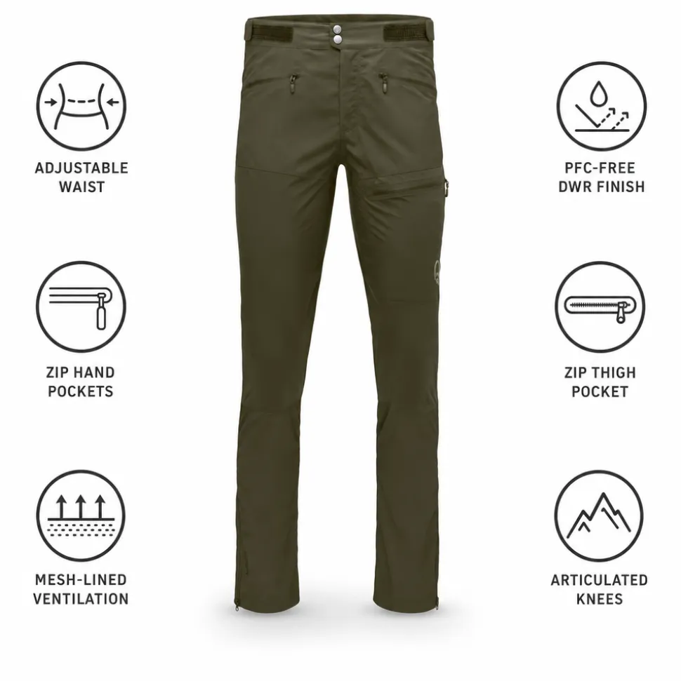 Pantaloni da trekking Norrona Femund Flex1 Lightweight Pant Olive Night