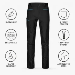 Pantaloni da trekking Ortovox Pelmo Pant M Black Raven