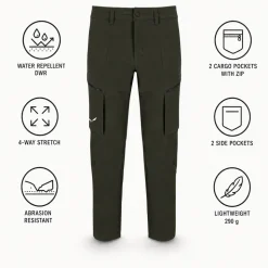 Pantaloni da trekking Salewa Puez Durastretch Cargo Pants M Dark Olive
