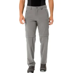 Pantaloni da trekking Vaude Men's Farley Stretch Zip Off Stone Grey