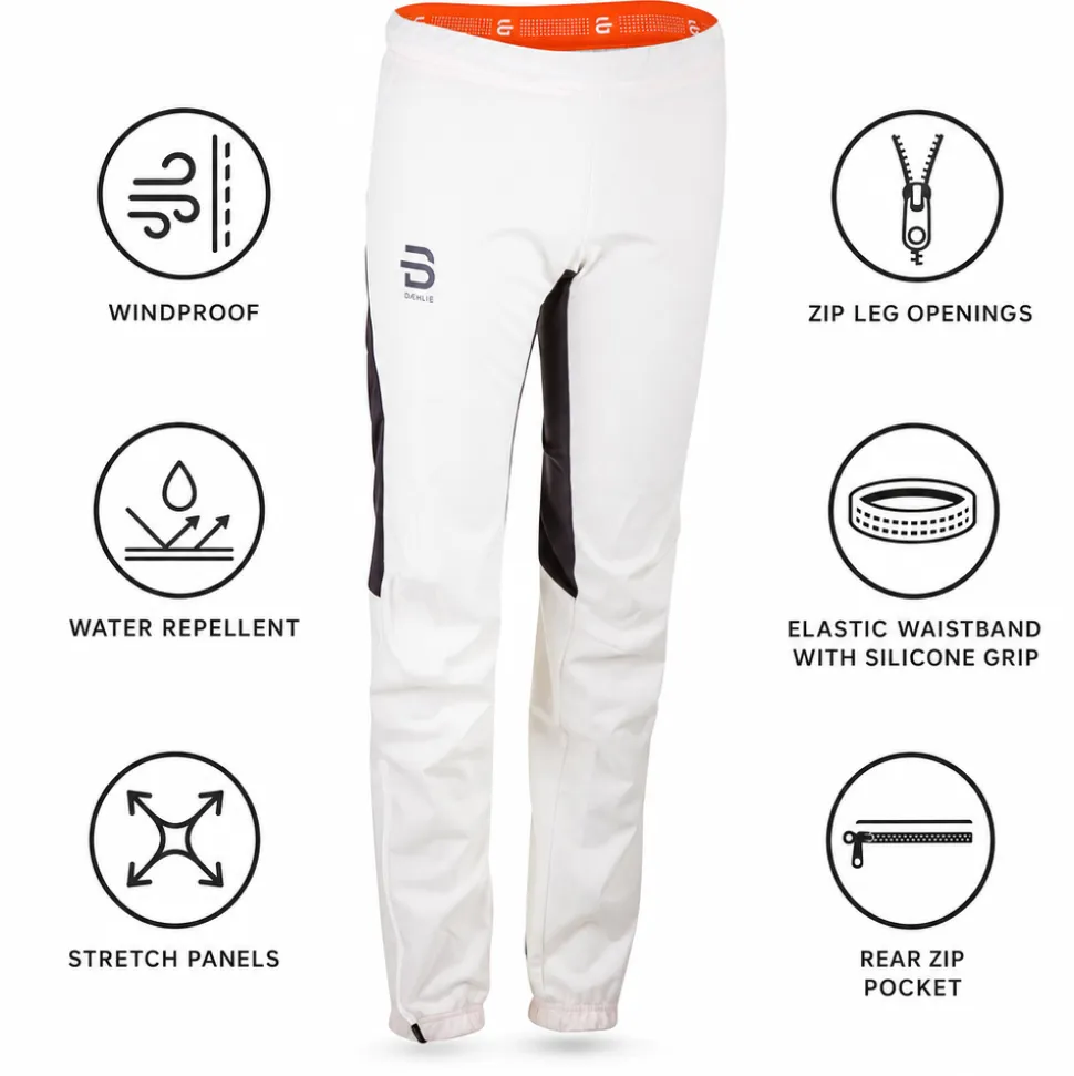 Pantaloni sci di fondo Bjorn Daehlie Power Wmn Bright White
