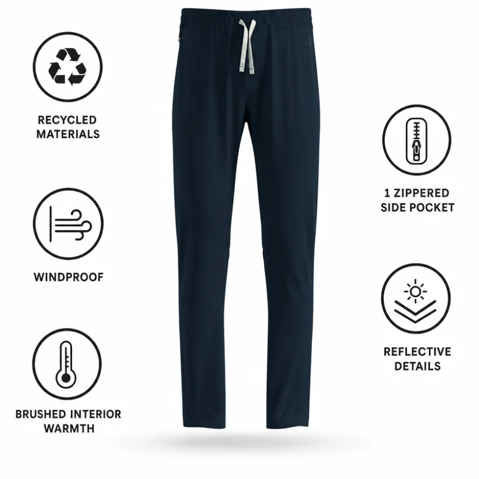 Pantaloni sci di fondo Odlo Essential Warm Kids Dark Sapphire