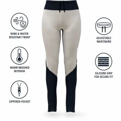 Pantaloni sci di fondo Odlo Langnes Wmn Pants Dark Sapphire White
