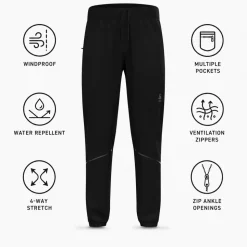 Pantaloni sci di fondo Odlo Zeroweight Pro Windproof Warm Pant Regular Black