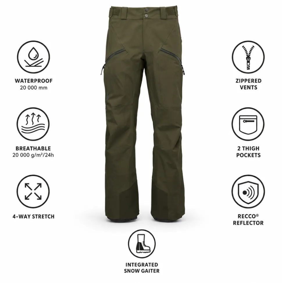 Pantaloni tecnici Black Diamond M Recon Stretch Pants Dark Moss