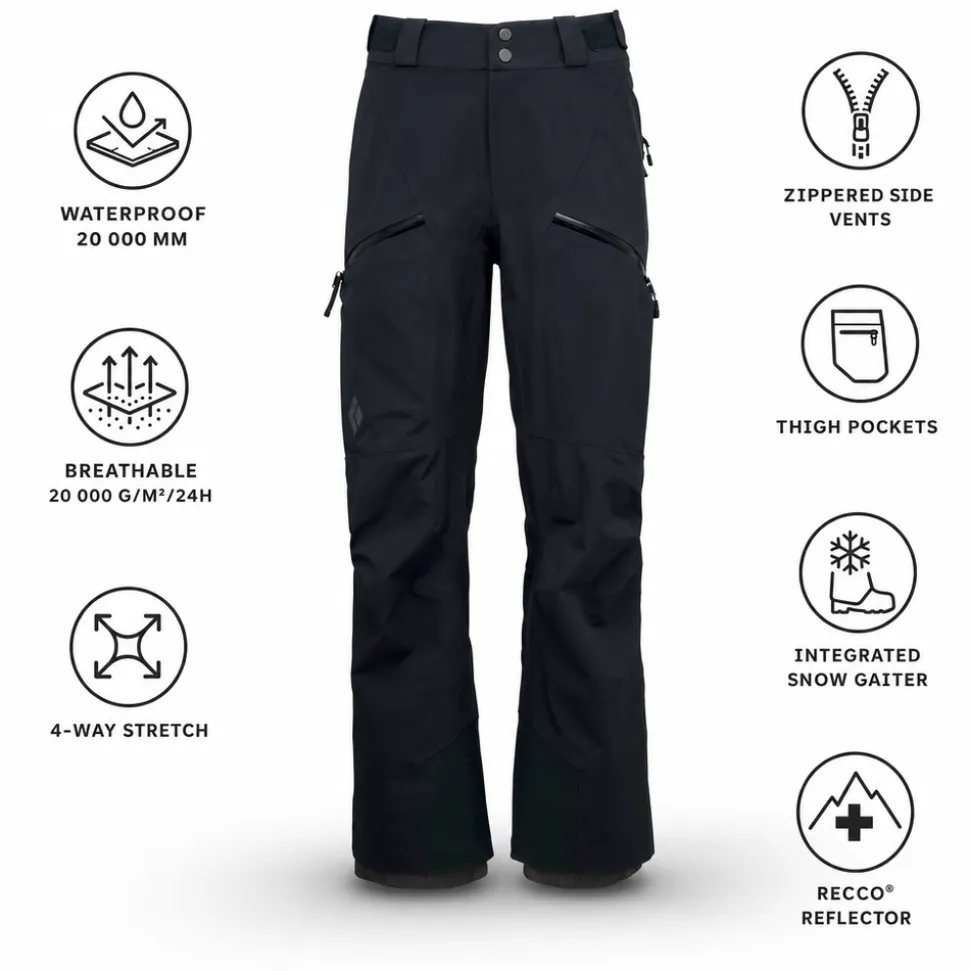 Pantaloni tecnici Black Diamond W Recon Stretch Pants Black