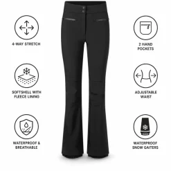 Pantaloni tecnici Fusalp Diana Noir