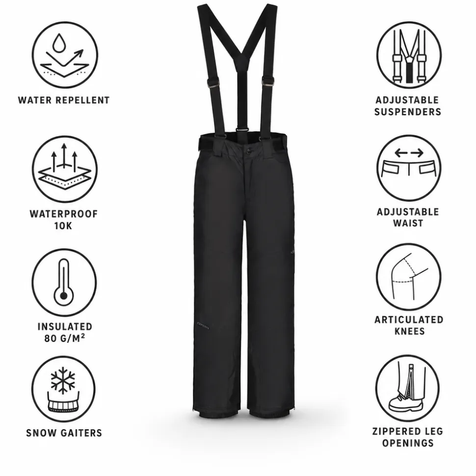 Pantaloni tecnici Icepeak Lenzen Jr Noir