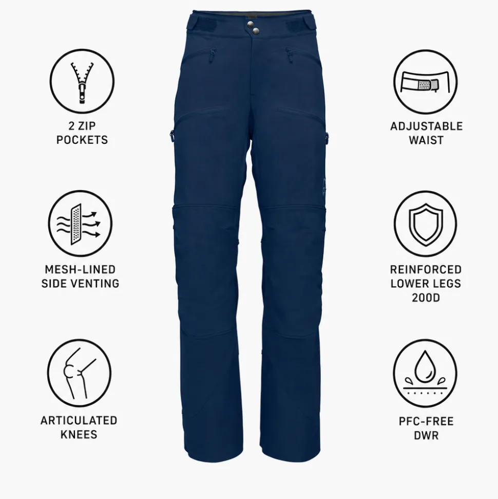 Pantaloni tecnici Norrona Women's Lyngen Flex1 Indigo Night