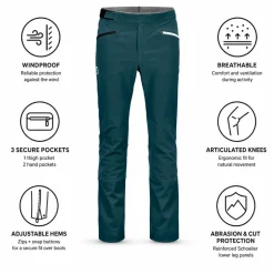 Pantaloni tecnici Ortovox Col Becchei Pants M Dark Arctic Grey