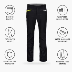 Pantaloni tecnici Ortovox Col Becchei Pants M Black Raven